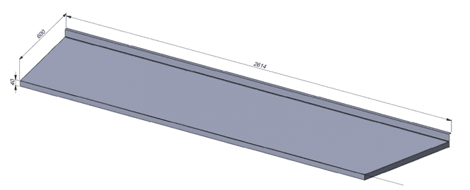 Hovedbilde Rustfri bordplate