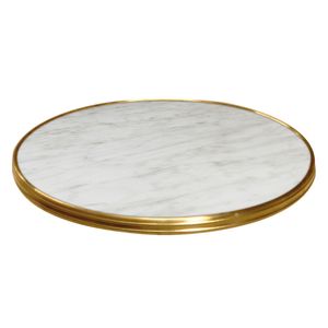 Hovedbilde Bordplate Marble Bistro Ø60 cm, Messing